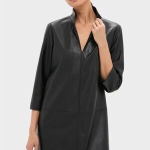 Tuckernuck black leather Clifton dress L